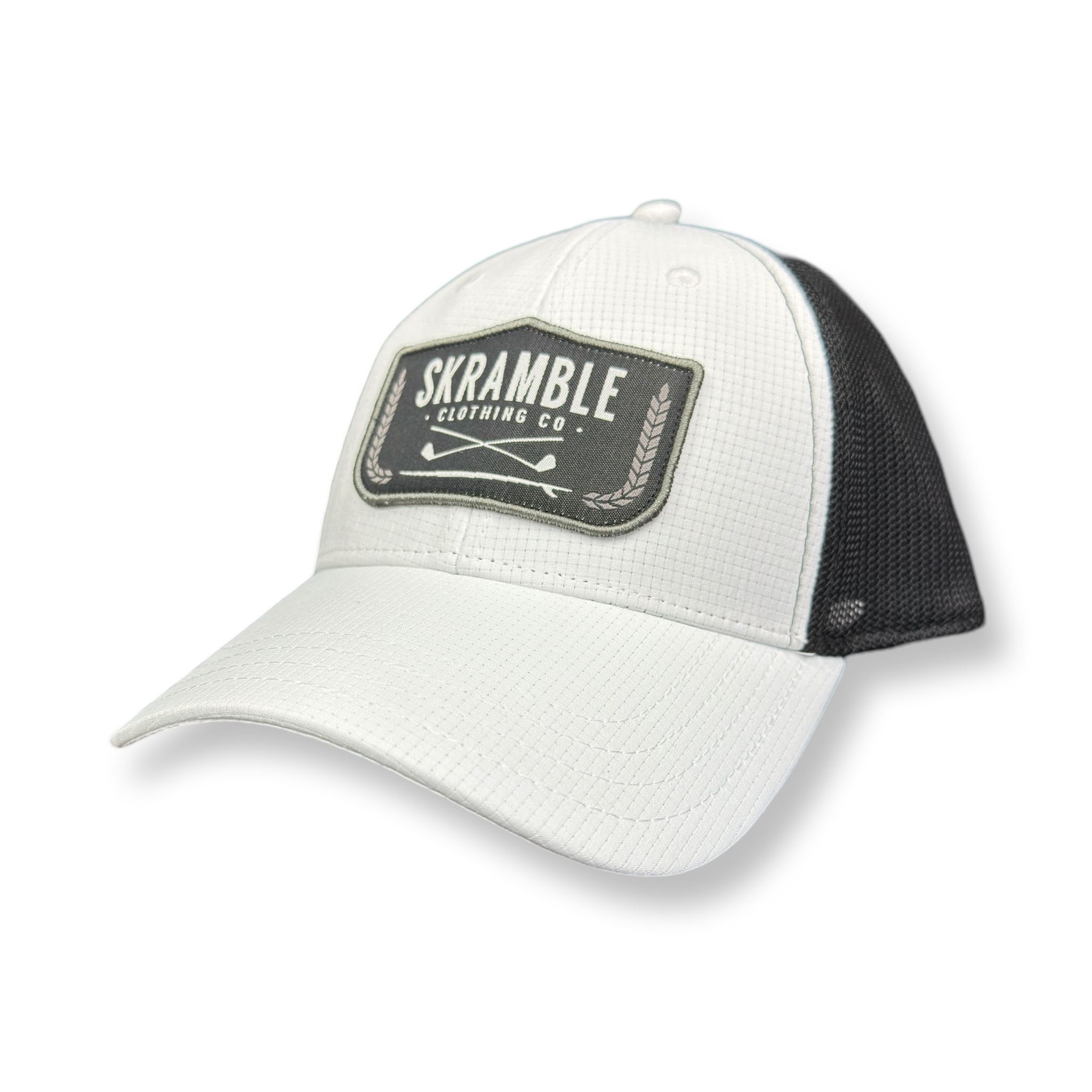House Low Crown Trucker White