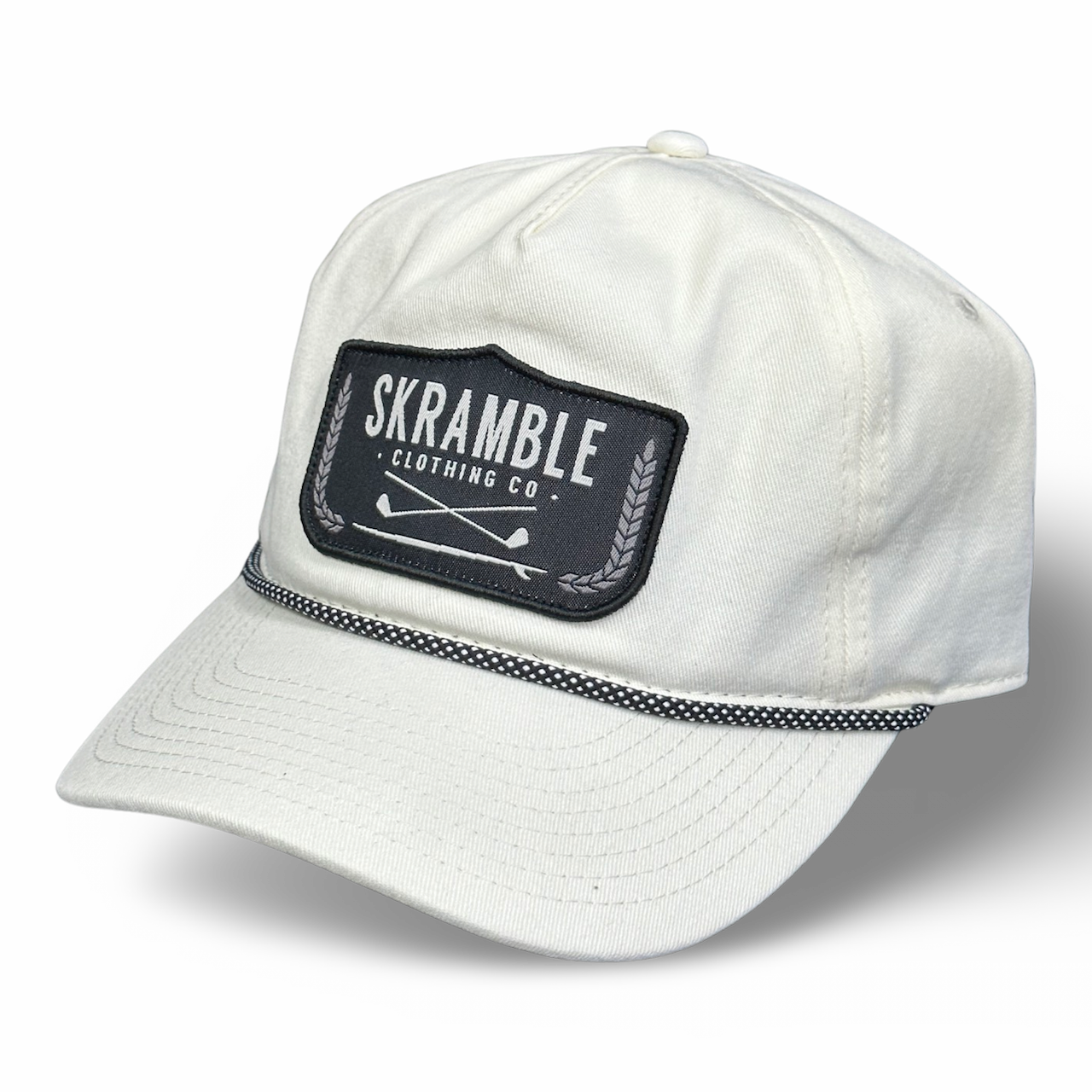 Skramble Rope Hat Off White